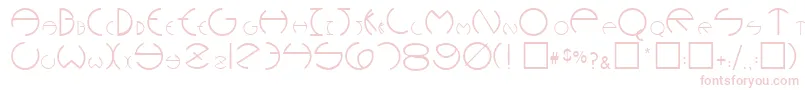 Czcionka RoundersPlain.001.001 – różowe czcionki