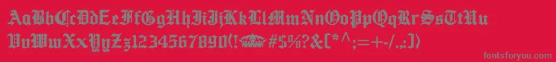fuente AncientMedium – Fuentes Grises Sobre Fondo Rojo