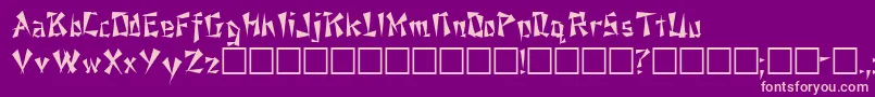 NixonRegular Font – Pink Fonts on Purple Background