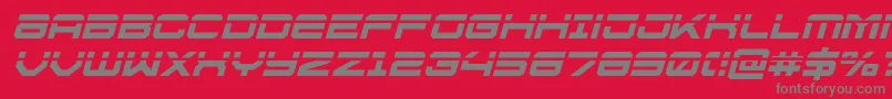 Ussdallaslaserital Font – Gray Fonts on Red Background