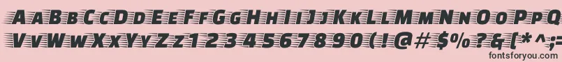 FasteroneRegular Font – Black Fonts on Pink Background