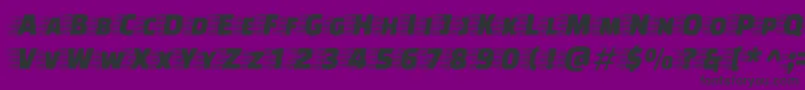 FasteroneRegular Font – Black Fonts on Purple Background