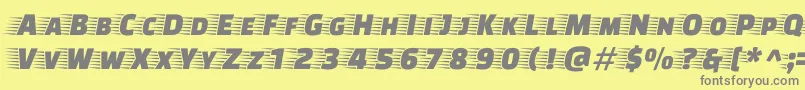 FasteroneRegular Font – Gray Fonts on Yellow Background