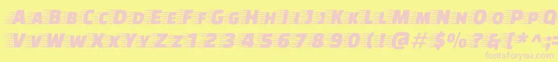 FasteroneRegular Font – Pink Fonts on Yellow Background