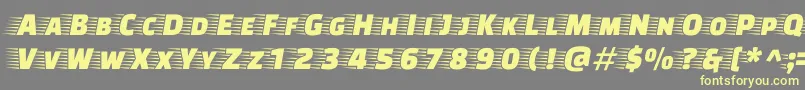 FasteroneRegular Font – Yellow Fonts on Gray Background