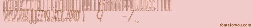 TellMeASecret Font – Brown Fonts on Pink Background