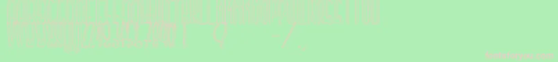 TellMeASecret Font – Pink Fonts on Green Background