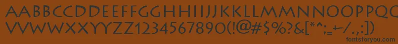Lithograph Font – Black Fonts on Brown Background