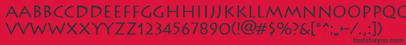 Lithograph Font – Black Fonts on Red Background