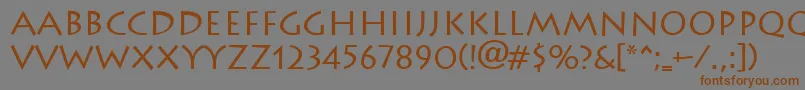 Lithograph Font – Brown Fonts on Gray Background