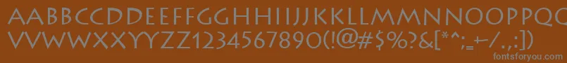 Lithograph Font – Gray Fonts on Brown Background