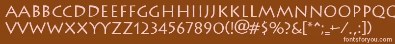 Lithograph Font – Pink Fonts on Brown Background