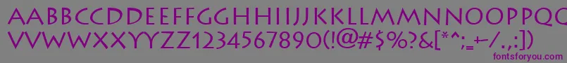 Lithograph Font – Purple Fonts on Gray Background