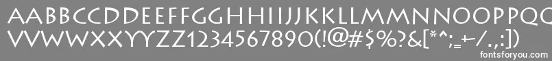 Lithograph Font – White Fonts on Gray Background