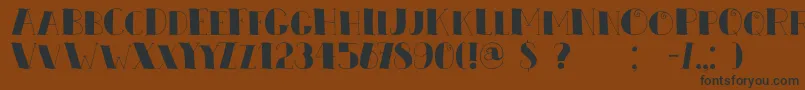 DkZeebonk Font – Black Fonts on Brown Background