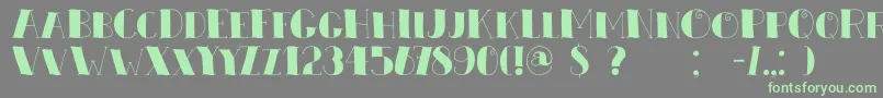More about DkZeebonk Font DkZeebonk Font – Green Fonts on Gray Background