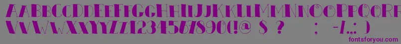 DkZeebonk Font – Purple Fonts on Gray Background