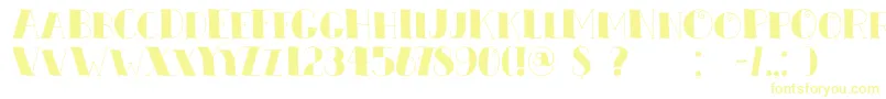Czcionka DkZeebonk – żółte czcionki