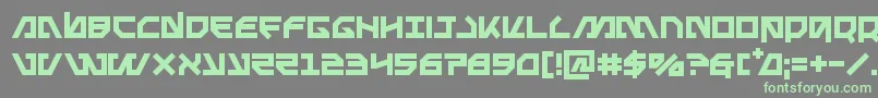 Metalstorm Font – Green Fonts on Gray Background