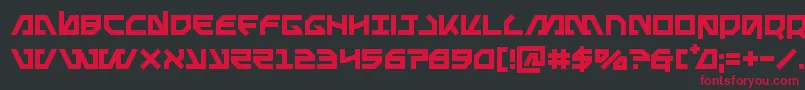 Metalstorm Font – Red Fonts on Black Background