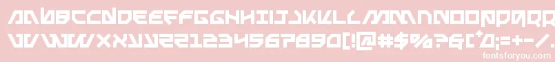 Metalstorm Font – White Fonts on Pink Background