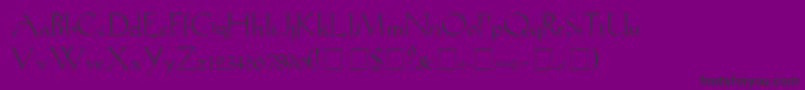 LilithLightMedium-Schriftart – Schwarze Schriften auf violettem Hintergrund