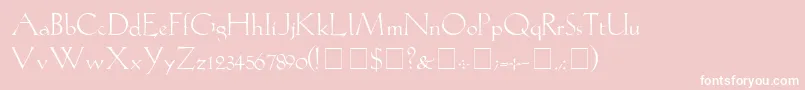 LilithLightMedium Font – White Fonts on Pink Background