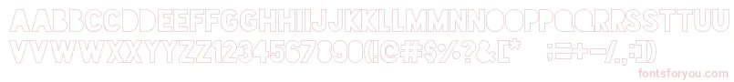 BlackoutSunrise Font – Pink Fonts on White Background