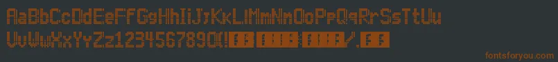 Lightdot11x6 Font – Brown Fonts on Black Background