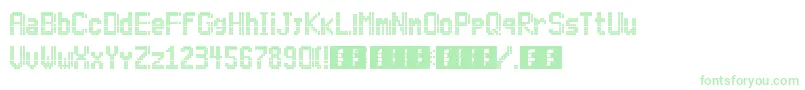 Lightdot11x6 Font – Green Fonts on White Background