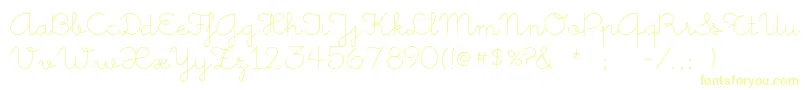 LittleDays-fontti – keltaiset fontit