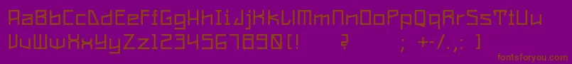 ConstructaRegular Font – Brown Fonts on Purple Background