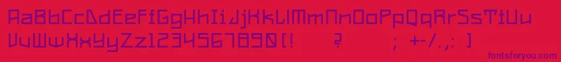 ConstructaRegular Font – Purple Fonts on Red Background