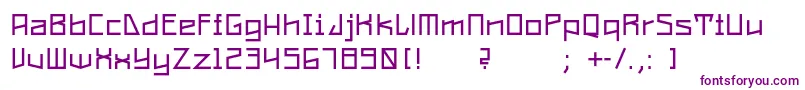 ConstructaRegular Font – Purple Fonts on White Background