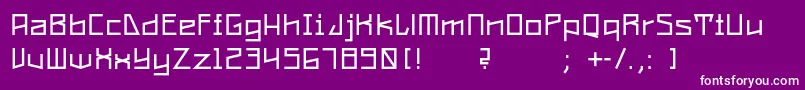 ConstructaRegular Font – White Fonts on Purple Background