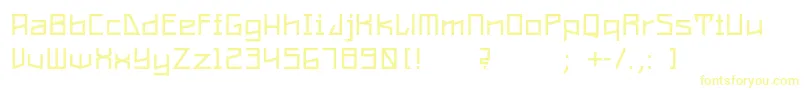 ConstructaRegular Font – Yellow Fonts on White Background