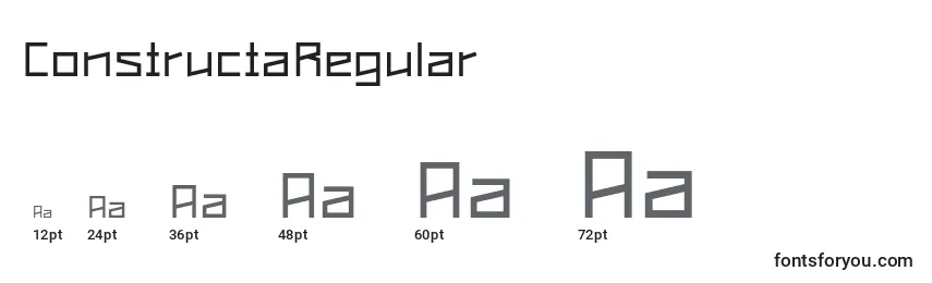 ConstructaRegular Font Sizes