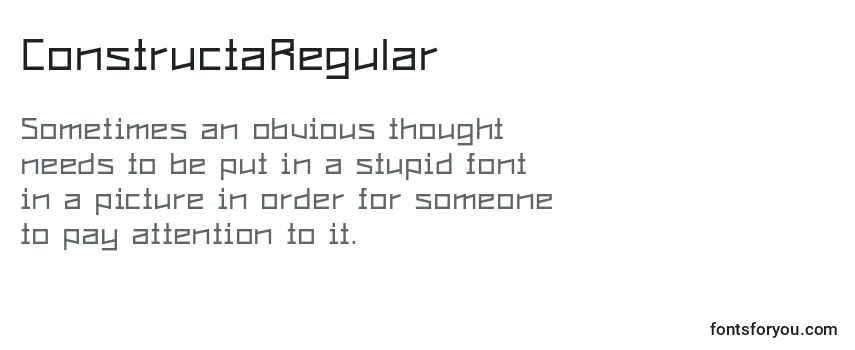 ConstructaRegular Font