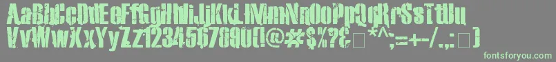 Шрифт Exo2Stencil – зелёные шрифты на сером фоне