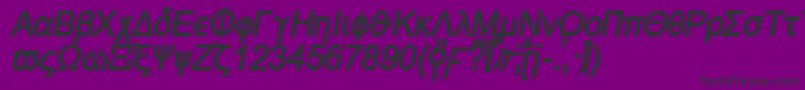 Naxosbi Font – Black Fonts on Purple Background