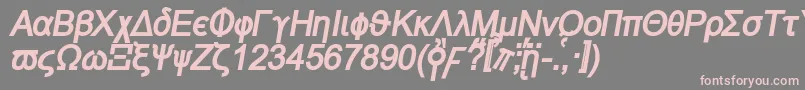 Naxosbi Font – Pink Fonts on Gray Background