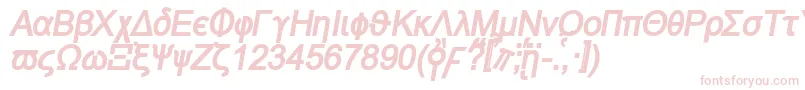 Naxosbi Font – Pink Fonts on White Background