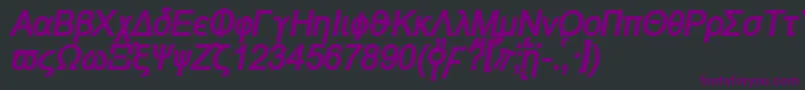 Naxosbi Font – Purple Fonts on Black Background