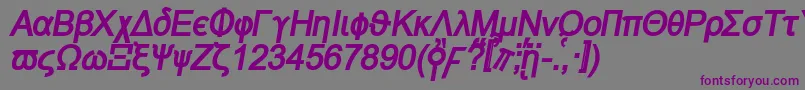 Naxosbi Font – Purple Fonts on Gray Background