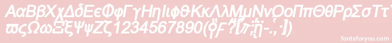 Naxosbi Font – White Fonts on Pink Background