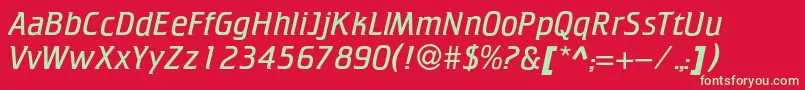 Cricketlightc Font – Green Fonts on Red Background