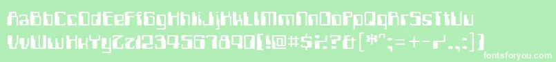 Police ComputerfontRegular – polices blanches sur fond vert