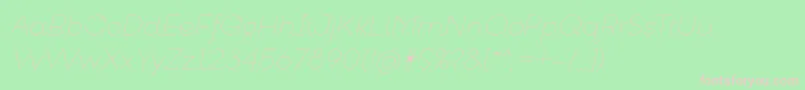 GoeslimItalic Font – Pink Fonts on Green Background