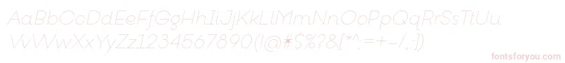 GoeslimItalic-fontti – vaaleanpunaiset fontit