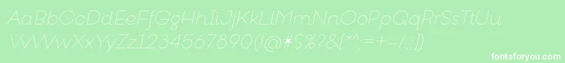 GoeslimItalic Font – White Fonts on Green Background